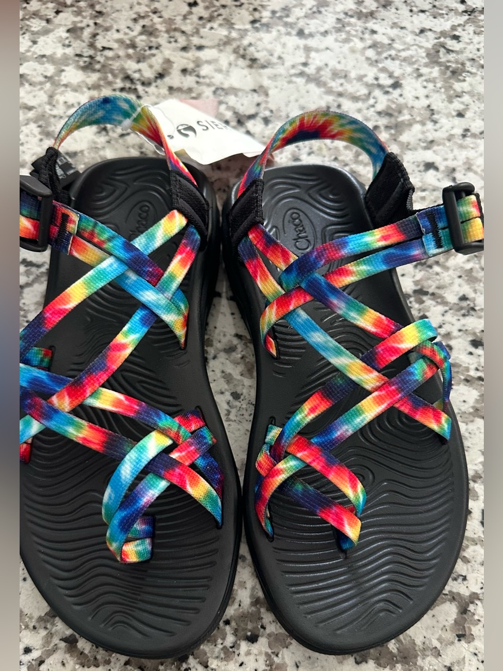 Chaco Zvolv X2 sport sandals rainbow tie dye